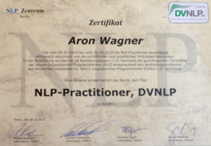 NLP Zertifikat Aron Wagner